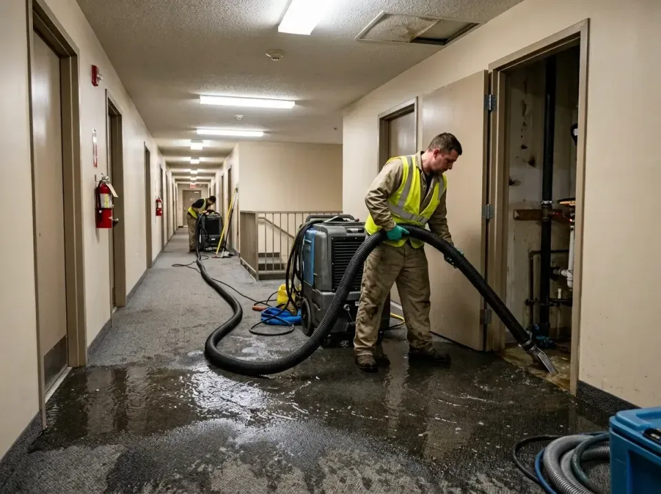 multi-unit-apartment-hallway-f-005 — frequently asked questions, Emergency Burst Pipe Water Extraction & Removal in Brazoria…
